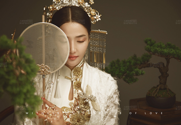 中式工笔画主题婚纱摄影